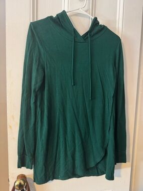 Pinkblush Dark Green Hooded Long Sleeve Sweatshirt - maternity